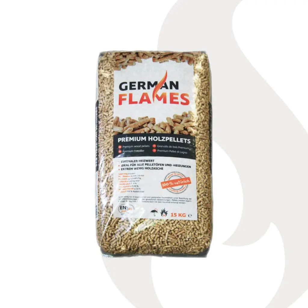 German Flames Pellets ENPlus A1 – Halbe Palette (33Sack) 495kg